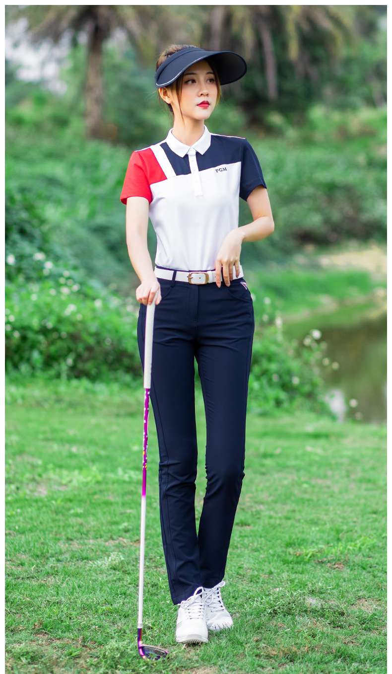 ロングパンツ　ゴルフ向け美脚ストレッチパンツ