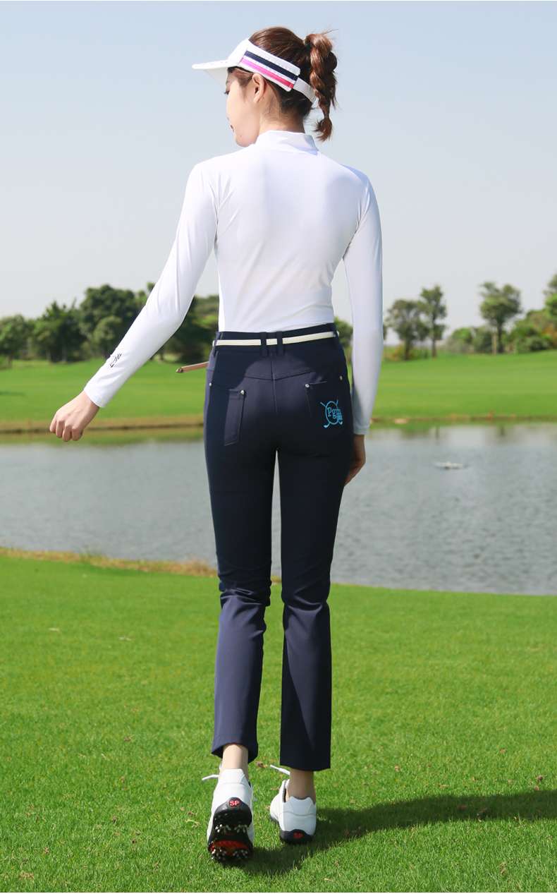 ロングパンツ　機能性ストレッチパンツ