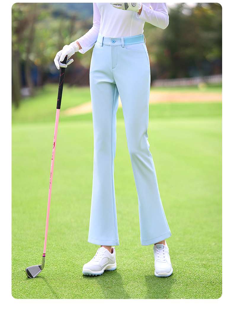ロングパンツ　ゴルフ用ストレッチフレアパンツ