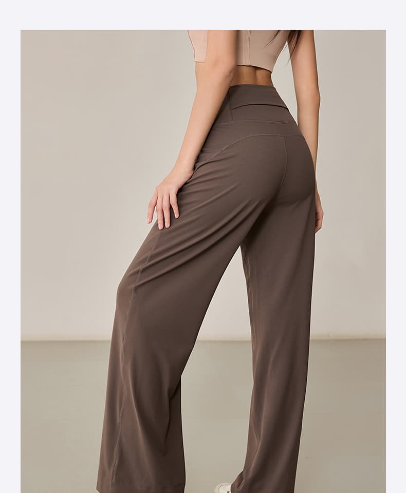 ロングパンツ レディーススポーツウェア なめらかシルエットワイドパンツ