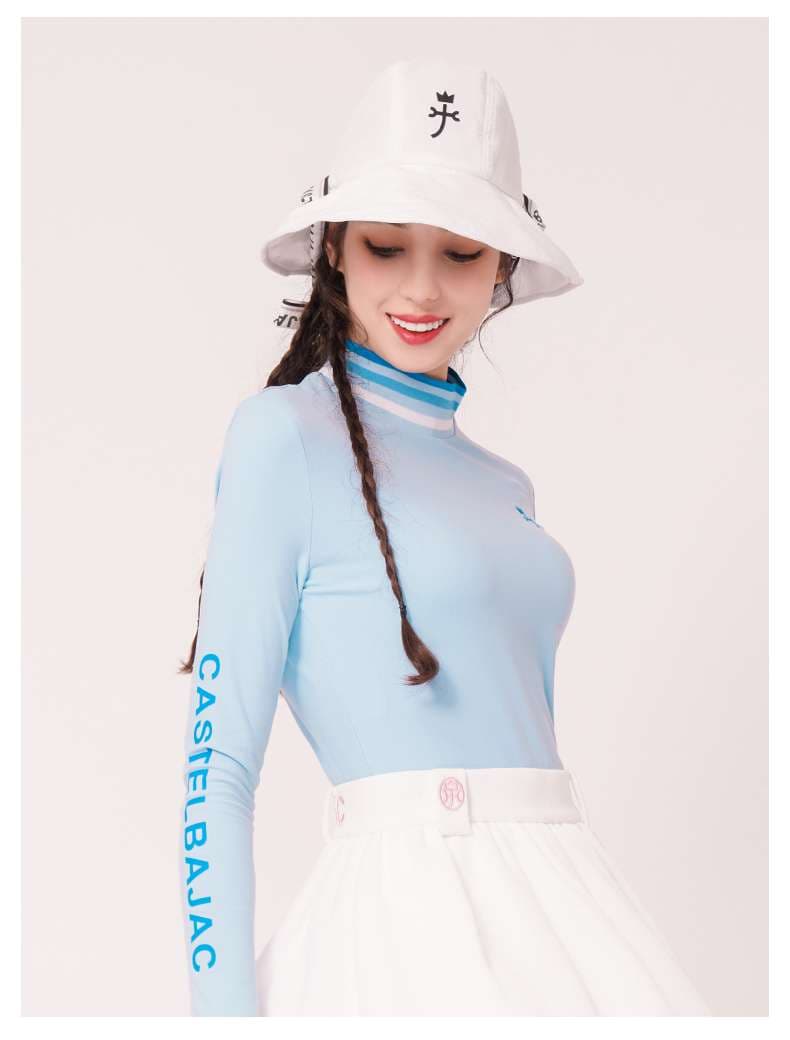 ロングTシャツ　スポーティーエレガンスロングスリーブトップス