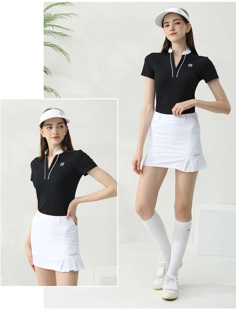 Tシャツ　快適ゴルフ用半袖ポロシャツ