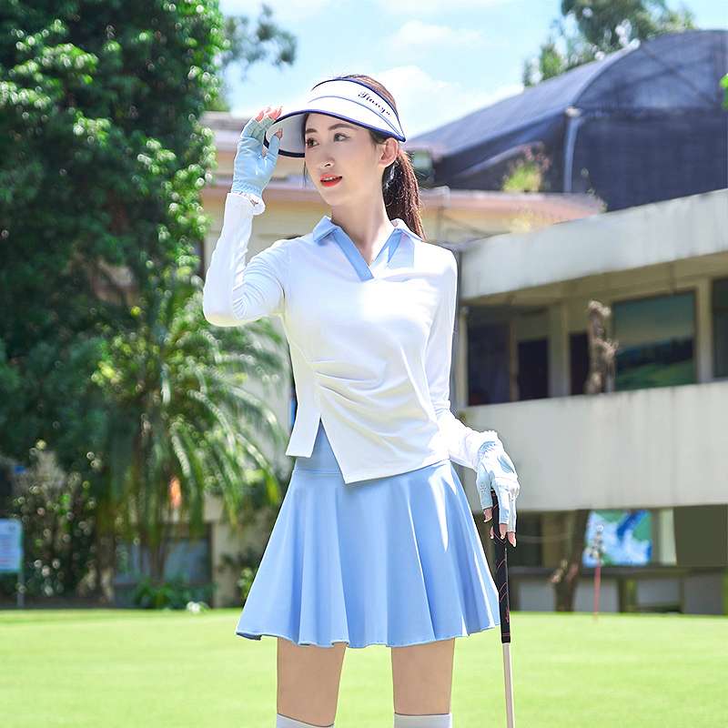 ロングTシャツ　UVカット機能付ゴルフレディースウェア