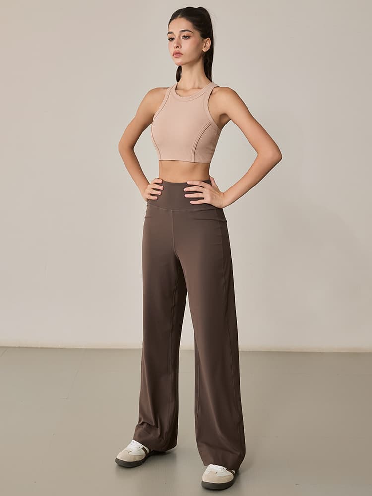 ロングパンツ レディーススポーツウェア なめらかシルエットワイドパンツ