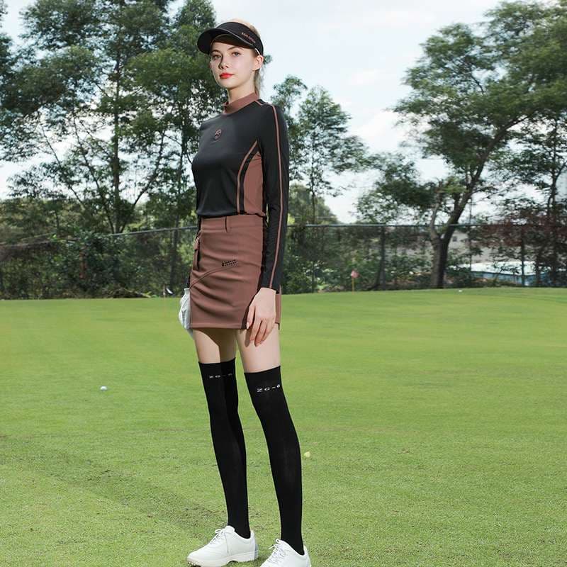 ロングTシャツ　スポーティーゴルフウェア長袖トップス