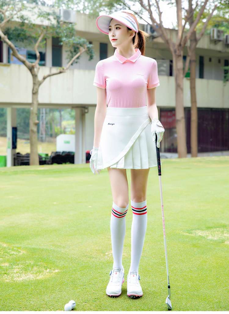 Tシャツ　襟元デザインゴルフポロシャツ