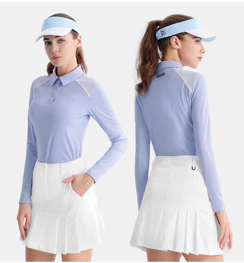 ロングTシャツ　スポーティーエレガンスポロシャツ