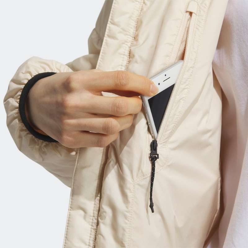 ジャケット　軽量保温フード付アウトドアジャケット