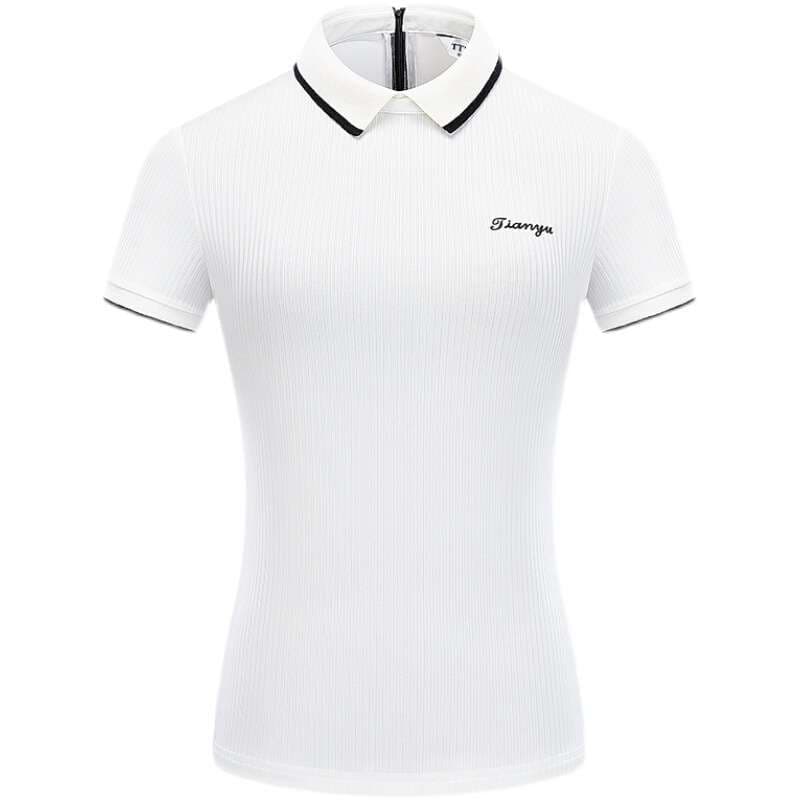 Tシャツ　襟元デザインゴルフポロシャツ