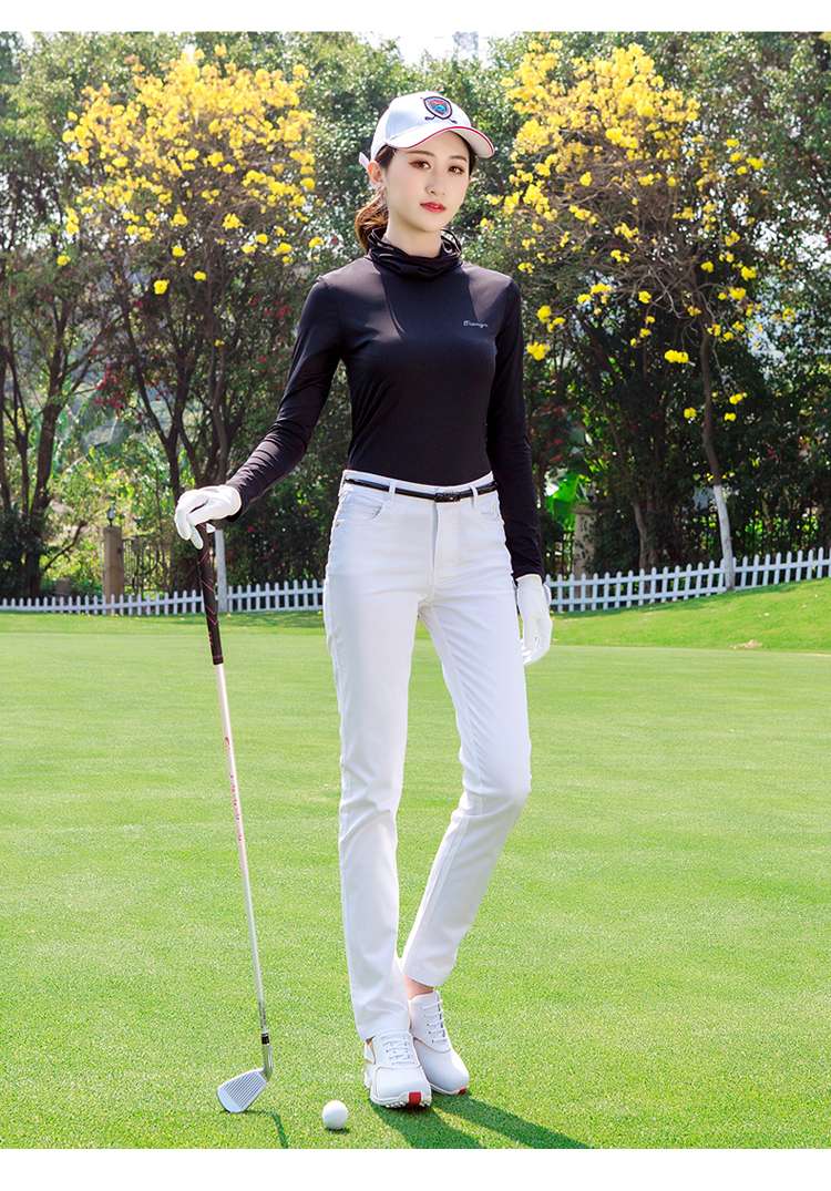 ロングパンツ　スリムフィットゴルフパンツ