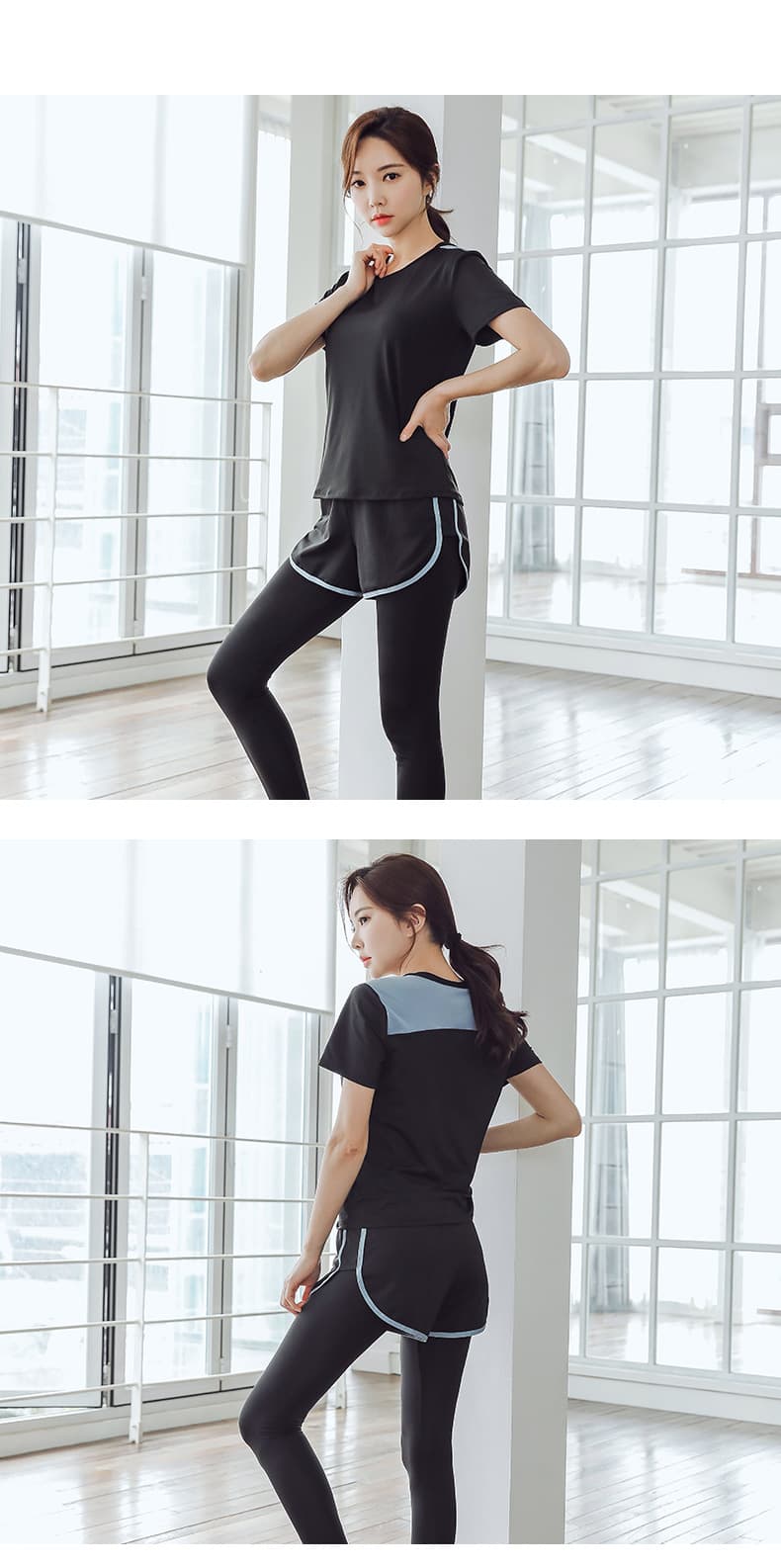 セットアップ　スタイリッシュランニングウェア5点セット