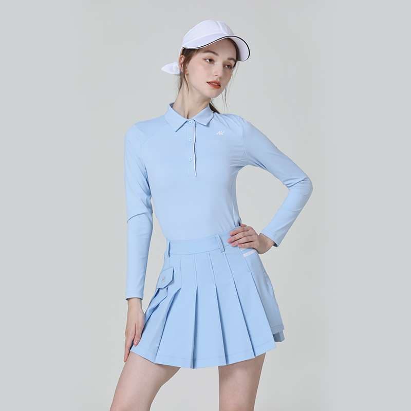 セットアップ　ゴルフウェアプリーツスカート