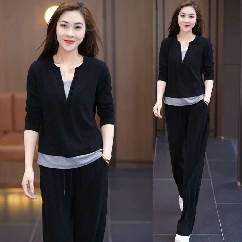 セットアップ　ゆったりシルエット上下セットアップ