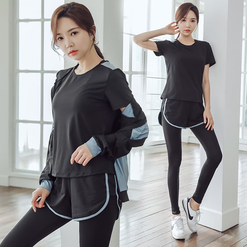 セットアップ　スタイリッシュランニングウェア5点セット