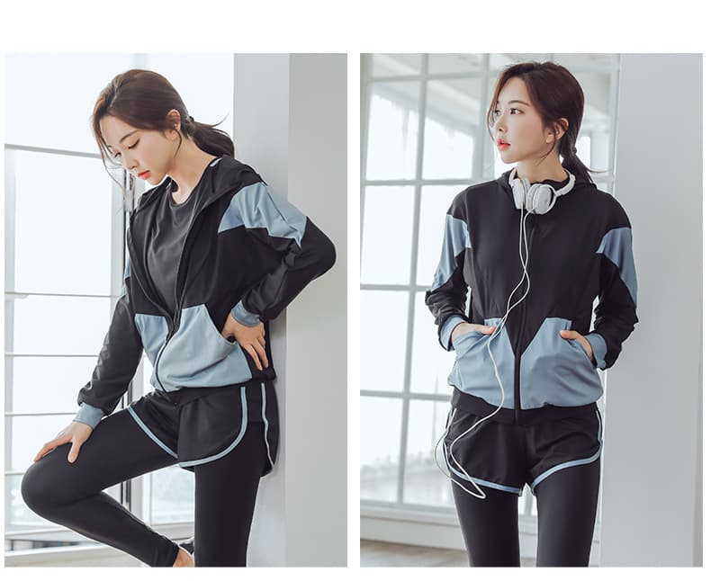 セットアップ　スタイリッシュランニングウェア5点セット