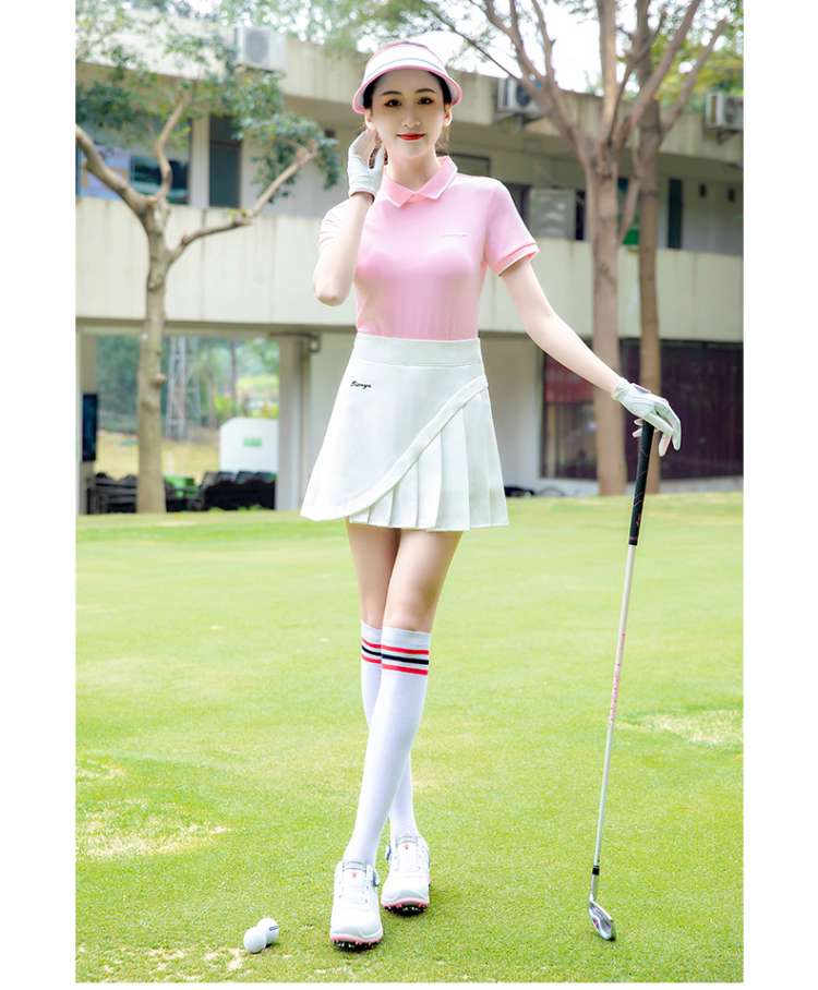 Tシャツ　襟元デザインゴルフポロシャツ