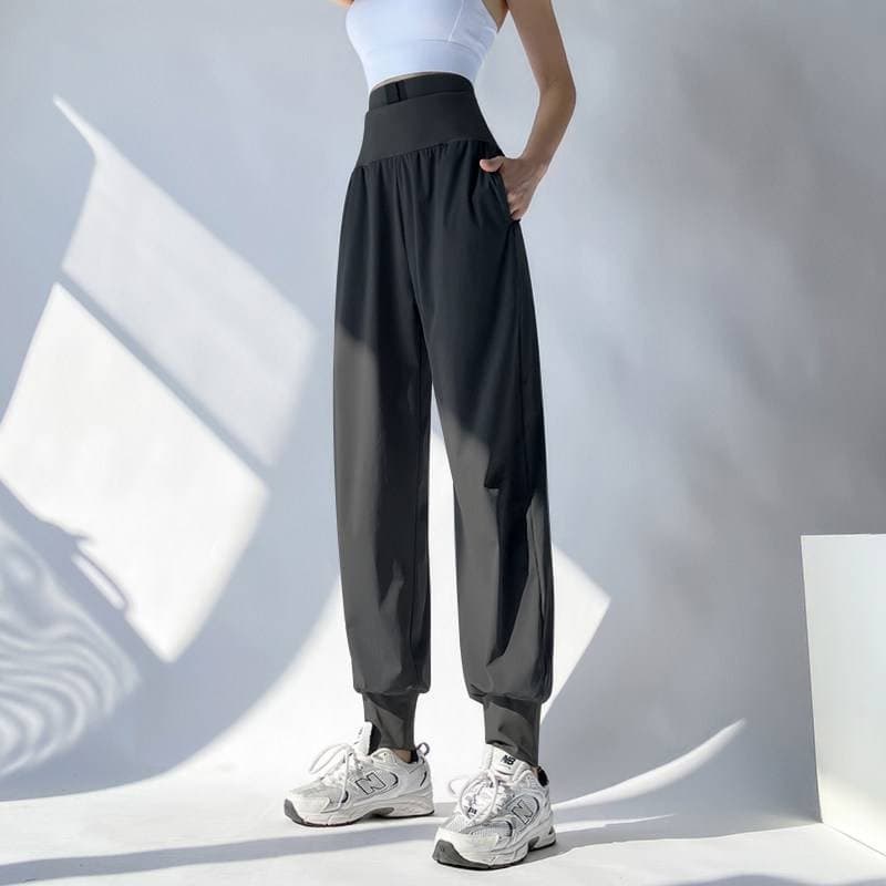 ロングパンツ 快適ストレッチヨガパンツ