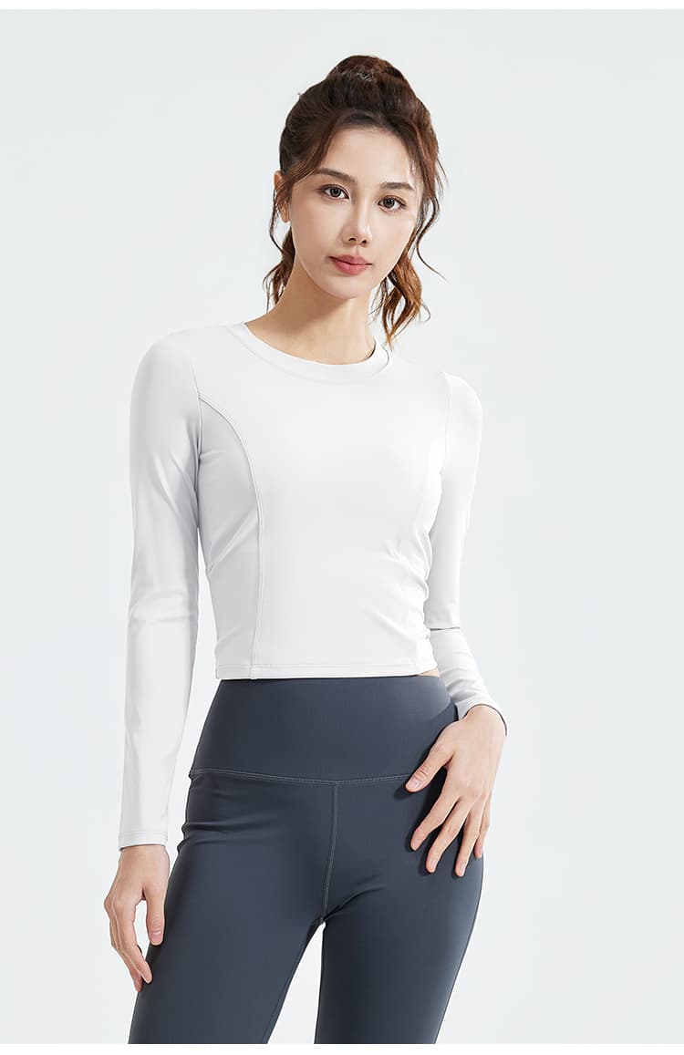 ロングTシャツ シンプルフィットスポーツロングTシャツ