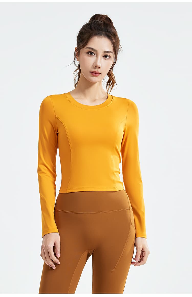 ロングTシャツ シンプルフィットスポーツロングTシャツ