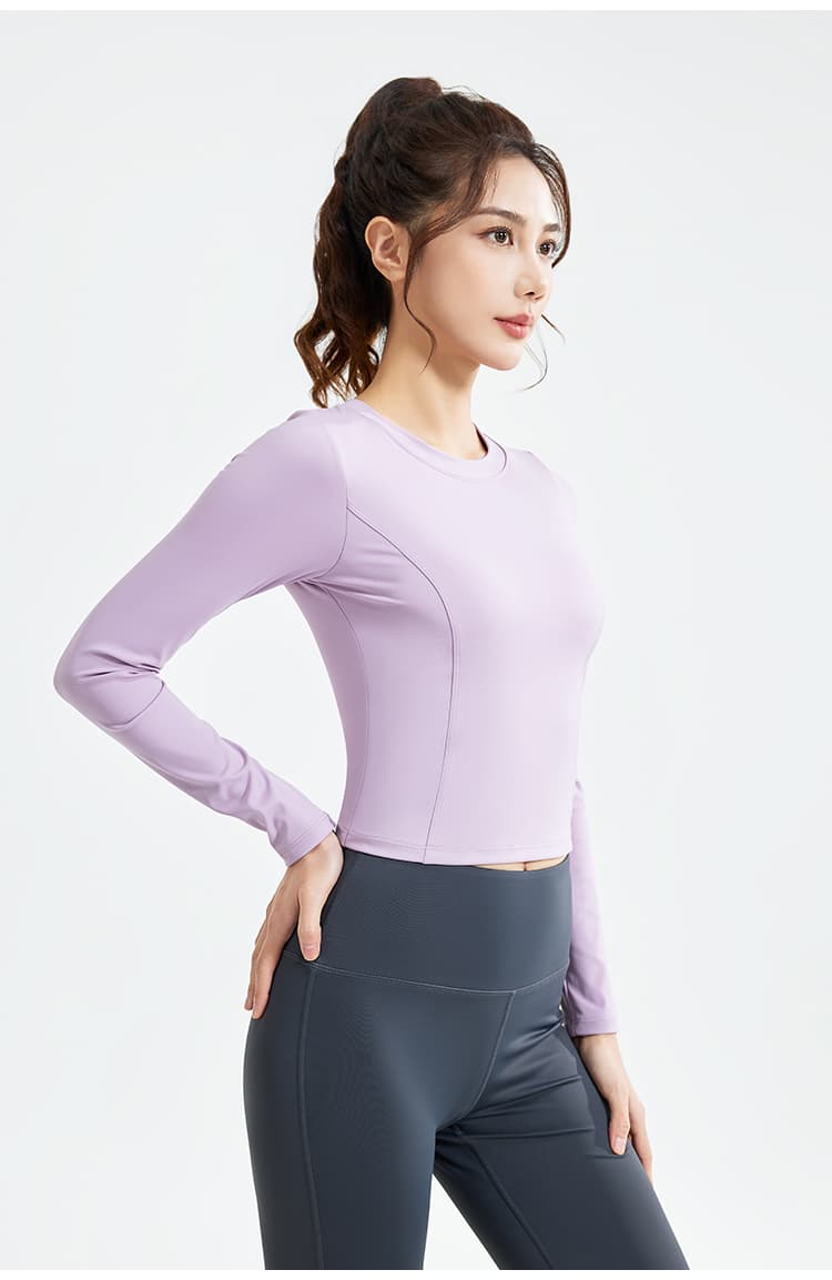 ロングTシャツ シンプルフィットスポーツロングTシャツ